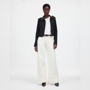 NWT Madewell Superwide-Leg Jeans in Pure White